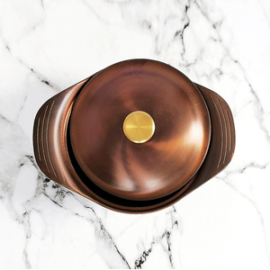 Pentola in casseruola per forno olandese in ghisa completamente lucida, - Product Image 3