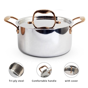 Stainless Steel Induction-Ready Tri-Ply Clad Stock <b>Pot</b> - Product Image 2