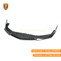 Lèvre avant style DK en fibre de carbone sèche préimprégnée autoclavée pour Lamborghini Revuelto