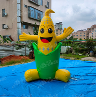 Ballon gonflable géant personnalisé pour événements extérieurs, modèle épis de maïs, avec ventilateur intégré, alimentation par prise, étanche, pour la publicité en gros