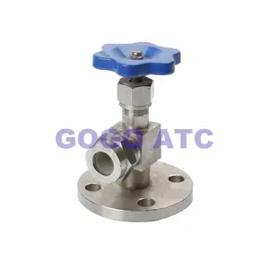 New 304 stainless steel needle valve DN15-DN25 flangecock scale plate level 4 way needle valve JX29W/X49W-16P