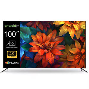 Android Smart 4K 65/75/85/100/120 Inch Flat Screen with 2160P HD 43 Inch Android <b>Wifi</b> 4K UHD Smart Television Type - Product Image 1