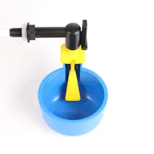 Poultry Waterer Drinking Cup connect with 1/2 " PVC Tee Poultry Watering System for Chicken Ducks Quail