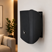 Haut-parleurs de moniteur VANT AV6.1 ABS Noir 120W Puissance de pointe Système audio professionnel mural intérieur pour Église et Maternelle