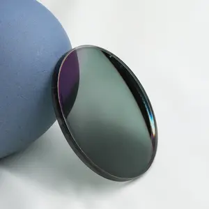 Wholesale 1.67 Optical Uv420 Anti Blue Light Anti-reflective Photochromic Blue Gray Purple Pink Mr-8 Ophthalmic Lenses