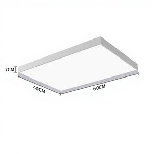 Lámpara de Techo LED Lineal Moderna con Control Remoto, Cubierta de Acrílico y Base de Hierro para Oficina en Casa - Product Image 1
