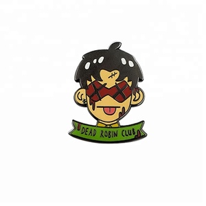 Diseño personalizado de esmalte <span class=keywords><strong>duro</strong></span> pin de metal insignia pin de solapa carácter de hombre serie placa - Product Image 6