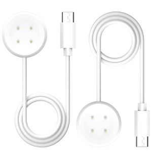 <span class=keywords><strong>C</strong></span>âble de charge magnétique <span class=keywords><strong>USB</strong></span>-<span class=keywords><strong>C</strong></span> <span class=keywords><strong>noir</strong></span> et blanc de 1 m de long pour Google Pixel Watch2/Fitbit ACE LTE - Product Image 1
