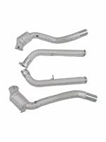 Downpipe Stainless Steel High Flow dengan Katalis/Insulasi Panas untuk Mercedes-Benz G500 G55 G63 G65 W463 W464 M177 AMG. Tersedia.
