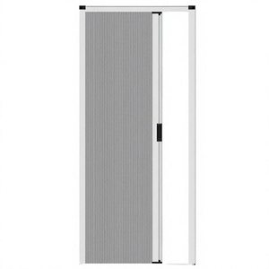Puerta Corredera Desmontable con Marco de Aluminio Moderno y Persianas de Nido de Abeja, Resistente a Insectos, para División de Espacios en Edificios de Oficinas - Product Image 4