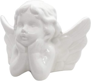 Statue d'ange pour bébé, Sculpture <span class=keywords><strong>de</strong></span> petit enfant, Figurine en porcelaine, ailes, jardin <span class=keywords><strong>de</strong></span> maison - Product Image 4
