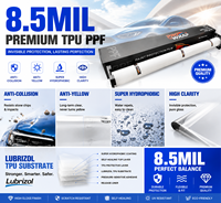 Film de protection de peinture Lubrizol Substrate TPU PPF 8,5 MIL, finition brillante invisible, film de protection de voiture avec technologie auto-réparatrice