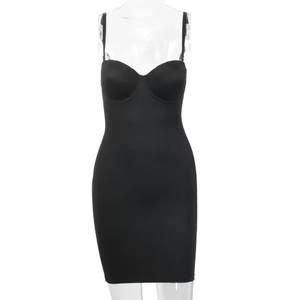 Shapewear pour femmes, slips de maintien de la forme, jupons fins <span class=keywords><strong>sous</strong></span> <span class=keywords><strong>robe</strong></span>, mini <span class=keywords><strong>robe</strong></span> rouge, soutien-gorge intégré, contrôle du ventre, shapewear - Product Image 4