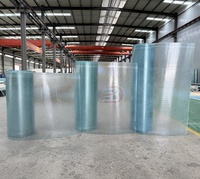Feuille de toiture en fibre de verre transparente, excellente résistance aux intempéries, rouleaux de fibre de verre transparente pour toiture
