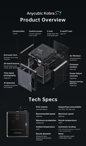 Anycubi Kobra S1 New Desktop <b>3D</b> <b>Printer</b> Automatic Leveling 8 Colori Printing Multi-color FDM - Product Image 6