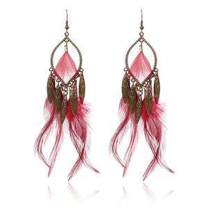 Boucles d'oreilles pendantes en alliage plaqué bronze antique, style bohème, bijoux de fête pour femmes, boucles d'oreilles pendantes tendance - Product Image 5