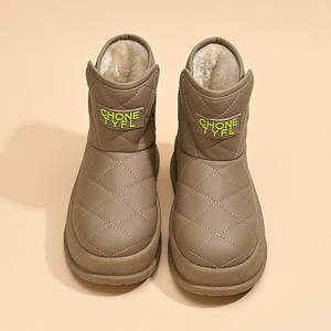 Bottes de neige épaisses les plus vendues pour femmes, nouvelles chaussures d'hiver pour femmes avec semelles rembourrées et bottines à talon compensé. - Product Image 3