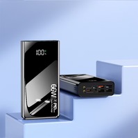 Prix d'usine, station d'alimentation portable personnalisée, batterie au lithium, charge super rapide, batterie externe 22,5W 20000mAh 30000mAh 10000mAh