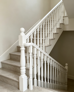 EFS Solid Wood Traditional <b>Wall</b>-<b>Mounted</b> Stair Handrail 2-1/4 in Width Paintable Water & Rust Resistant for Staircase Safety Use - Product Image 5