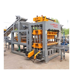 Máquina para Fabricar Ladrillos Huecos de Hormigón HF Qt12-15, Línea de Producción de Bloques de Cemento con PLC, Totalmente Automática e Hidráulica para Pavimentos - Product Image 2