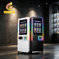 Distributeur automatique de cartes de jeu TCG sans personnel 24h/24 et 7j/7, écran tactile 32 pouces, code QR, SDK, surveillance à distance, options multiples
