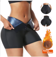 Faja Reductora Ajustable con Efecto Sauna, Pantalones Cortos Transpirables de Secado Rápido, Control de Abdomen y Lumbares, Moldeadora Corporal