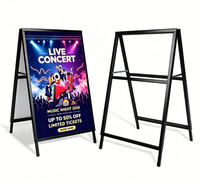 Panneau publicitaire portable double face en forme de A pour extérieur, support d'affichage en panneau KT en forme de A, support sur pied
