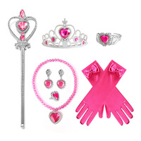 Vestido rosa de princesa con personaje de juego para niñas, disfraz de Cosplay con mangas abullonadas, traje elegante para fiesta de cumpleaños, ropa para niños