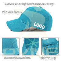 Gorras de Béisbol Lisas de 6 Paneles para Hombre y Mujer, Ajustables, al por Mayor, con Logotipo Personalizado, Gorra de Béisbol de Algodón Lavado