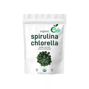 Comprimés de Chlorelle <span class=keywords><strong>et</strong></span> <span class=keywords><strong>Spiruline</strong></span> Bio Naturels de Marque Publice, Détox <span class=keywords><strong>et</strong></span> Soutien Immunitaire, Superaliment 1000mg en Vrac - Product Image 1