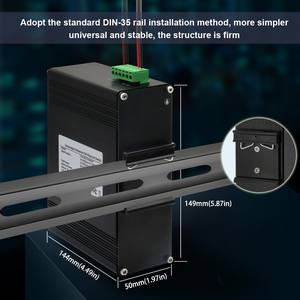 Fuente de alimentación de red AP inalámbrica Estándar 8 + 2 Cien megabits Conmutador Poe de 10 puertos con función SNMP para vigilancia - Product Image 5