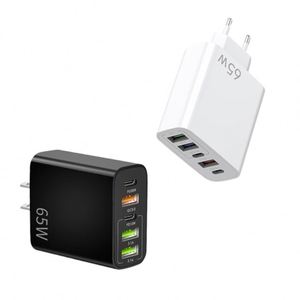 อะแดปเตอร์ชาร์จไฟแบบเสียบผนัง USB Type C รองรับโลโก้สั่งทำ กำลังไฟ 65W ชาร์จเร็วหลายพอร์ต ใช้ได้ทั่วโลก เหมาะสำหรับการเดินทาง - Product Image 2