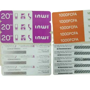 New products on china market branded scratch cards/phone card printing