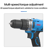 Toua DBLD180 21V perceuses sans balais machine électrique Perceuses automatiques outils de menuiserie