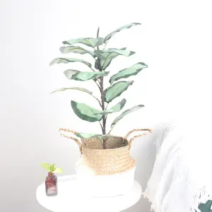 New Design Small Planet Shaped Ceramic Potted Artificial Plant House Decoration
