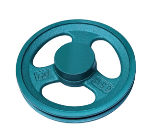 รอกเหล็กหล่อรูปสามเหลี่ยมแบบร่องเดี่ยวหนา 1B ขนาดเส้นผ่านศูนย์กลาง 165 มม. - Product Image 3