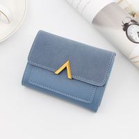 8230346 cuir mat petit femmes portefeuille Mini femmes portefeuilles et sacs à main court femme porte-monnaie porte-carte de crédit