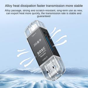 Lecteur de <span class=keywords><strong>carte</strong></span> <span class=keywords><strong>SD</strong></span> multi-interface USB 2.0 Type C 4 en <span class=keywords><strong>1</strong></span>, lecteur de <span class=keywords><strong>carte</strong></span> mémoire <span class=keywords><strong>Micro</strong></span> TF Type-C pour téléphone portable, ordinateurs portables, accessoires PC - Product Image 5