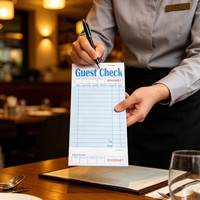 Carnet de commandes personnalisé avec logo imprimé pour restaurant, bloc-notes pour serveurs, idéal pour le service de restauration professionnel