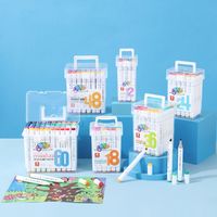 Fournisseur d'Usine Ensemble de Marqueurs d'Art Double Pointe 20/30/48/60 Couleurs pour Enfants et Fournitures Scolaires
