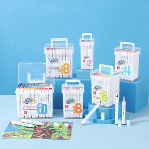 Bộ bút dạ quang hai đầu, đầu nhỏ, dùng cho học sinh, trường học, văn phòng phẩm, vẽ tranh - Product Image 3