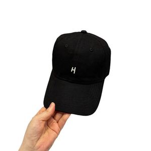 Korean Star Soft Top <b>Baseball</b> <b>Cap</b> for Women's Fashion and Men's Sunscreen H Letter Embroidery Small Face Hat - Product Image 5
