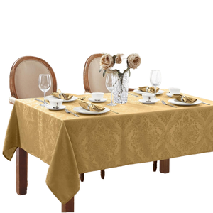 Nappe de table moderne en polyester tissé, unie, résistante à l'huile, imperméable, écologique, durable, de forme carrée - Product Image 1
