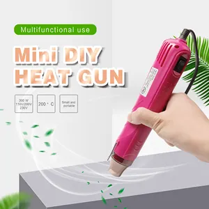 21332 110V 220V Mini Cầm Tay Hot Air Gun Heat Gun 300 Wát Xách Tay Heat Gun Cho DIY Craft Dập Nổi