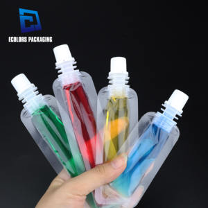 स्टॉक थोक खाद्य ग्रेड 5 मिलीलीटर 10 मिली 15 मिली 20 मिलीलीटर 30 मिली मैट पारदर्शी फल रस पाउच प्लास्टिक पेयजल बैग - Product Image 1