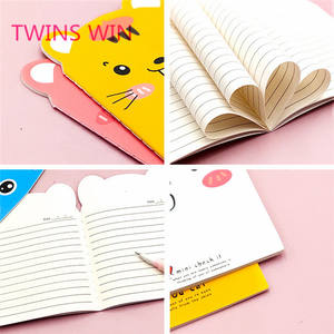 Échantillon <span class=keywords><strong>gratuit</strong></span> moins cher papeterie école nouveaux articles personnalisé couleur en forme d'animal artisanat papier ligne cahier pour enfants 1850 - Product Image 4