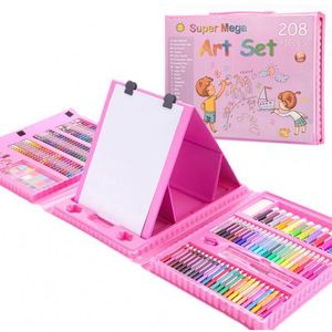 208-Piece Mega Art Set for Kids <b>Color</b> <b>Pen</b> Crayon Pencil Oil Painting & Water <b>Color</b> Drawing for Art Markers - Product Image 3