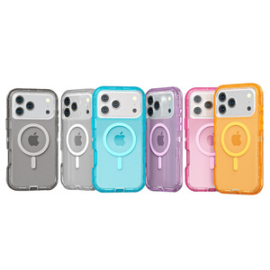 Sang Trọng <span class=keywords><strong>Robot</strong></span> Thiết Kế Cứng Trường Hợp Đối Với iPhone 17 16 15 11 Pro Max Rõ Ràng Trong Suốt PC Bumper Magnetic Bìa Tương Thích Cộng Với Mô Hình - Product Image 6