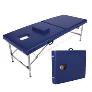 Table de massage multifonctionnelle moderne, très vendue, de bonne qualité, pliable, portable, à 2 sections, avec cadre en acier inoxydable, pour <span class=keywords><strong>spa</strong></span> - Product Image 3