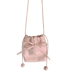 Mini bolso cruzado con lazo para mujer, verano 2024, rosa, plateado, negro, blanco, bolso para teléfono de satén con bolsillo con cremallera - Product Image 5